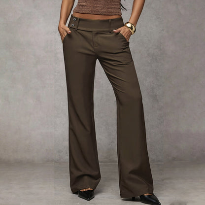 Pantalón de vestir acampanado para mujer