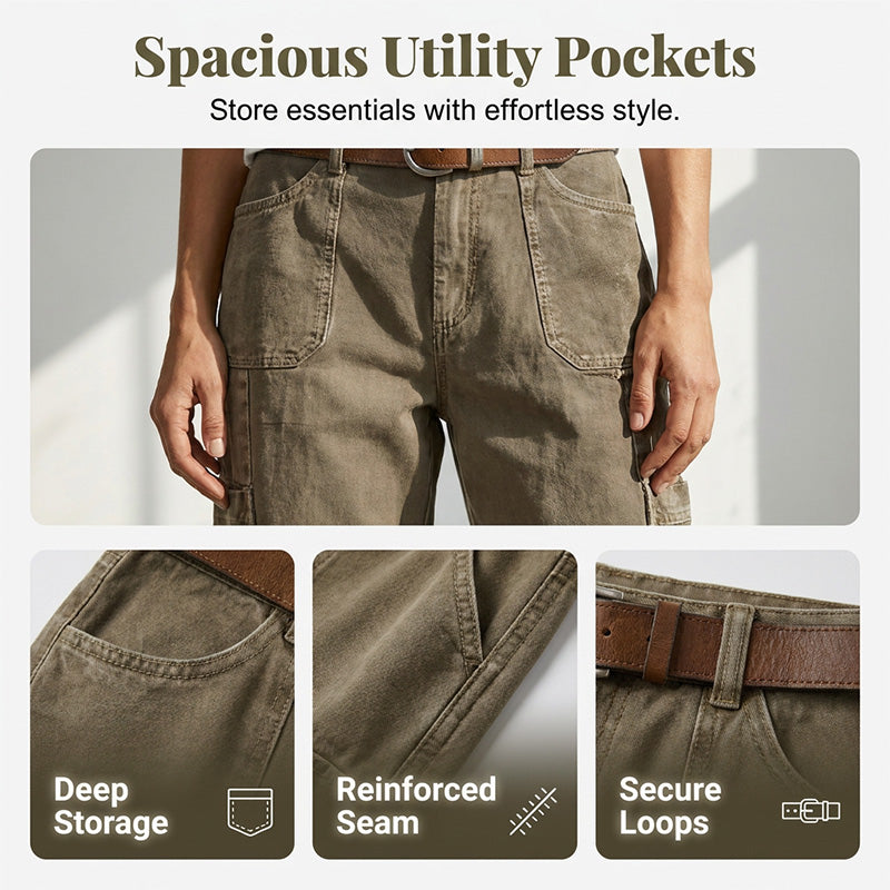📢Mid-Season Sale: −50% nur für kurze Zeit⏰👖 Lässige Cargo-Caprihosen für Damen – bequeme 3/4-Hosen mit vielen Taschen, perfekt für Alltag, Reisen & Sommer ☀️