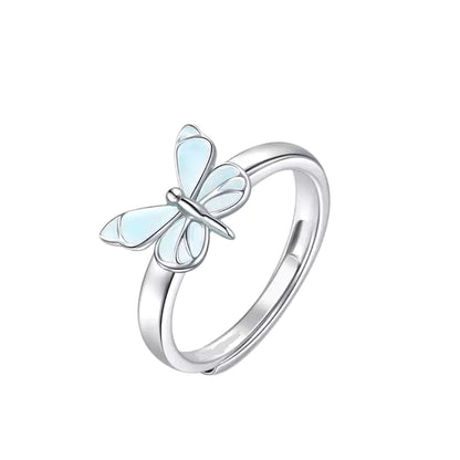 🦋Blaue Schmetterling-Halskette – Leuchtende Eleganz im Ins-Stil, zartes Design für den Alltag 💎✨