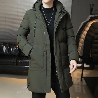Adrian | Elegante abrigo largo de invierno para hombre